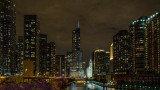 Chicago River at Night (without the Moon)