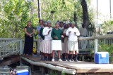 Lindsey, Alvin & Female Staff at Moremi Crossing