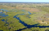 Flying Over Boats on Okavanga Delta