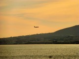 Plane Landing at Malaga, Spain