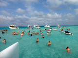 Boats Surrounding Sting Ray City in Grand Cayman