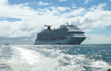Carnival Dream anchored off the Coast of Belize