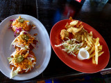 Salbutes & Coconut Shrimp at the Wet Lizard