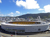 Westpac Stadium in Wellington, NZ hosts rugby, cricket, soccer, and concerts
