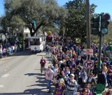 Crowds on Napoleon Avenue