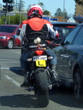 Barbie Doll on the back of a Motorcycle in Adelaide, Australia