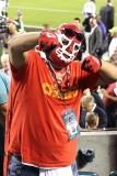 Kansas City Chiefs fan is going just a bit overboard.