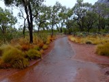 Uluru on a rainy day
