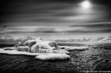 Surreal winter scene at Lake Superior