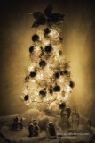 White Christmas tree
