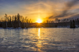 Sunset at Audie Lake