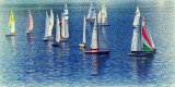  Remote control sail boat races in Back Bay Wolfeboro