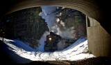 Steam in the snow