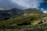 Upper Poscenska Valley with Sedlena Greda 2227m behind, Durmitor NP