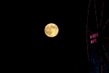 Super Moon from Coney Island in Brooklyn