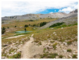 A run on the Teton Crest Trail - Sunset Lake