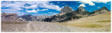 A run on the Teton Crest Trail - Hurricane Pass Panorama