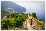 Approaching Riomaggiore on the trail from Manarola