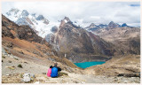 Yerupaja and Solteracocha from Punta Rondoy