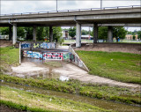Graffiti Along the Canal in Wichita