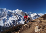 in front of Annapurna range