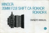 MINOLTA Shift CA ROKKOR 35mm F2.8