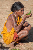 India (Chhattisgarh) - Tattooed Maria Woman Drinking