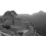 Machu Picchu in black and white 1