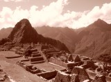 Machu Picchu in sepia 4