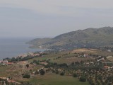 Road to Efthalou, seen from Molivos Castle