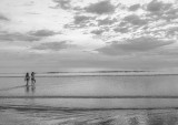 Low Tide in Black and White