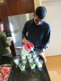 Zack pouring the mojitos