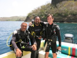 Getting ready for dive