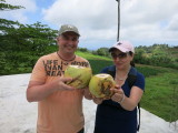 Cooling down with some fresh coconut water