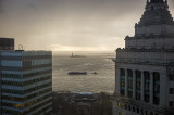 Tug, Freighter, Liberty, New York Harbor