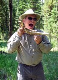 Evan Spots the Leftovers of Some Carnivores Moose Meal