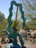 Bronze on display at the Botanical gardens