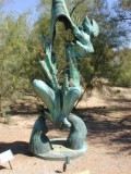 Bronze on display at the Botanical gardens