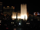 Bellagio Fountains at night.