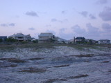 The beach at sunset