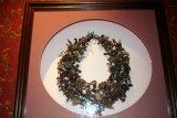 Inside Ripleys Believe it or not museum/Human hair wreath