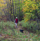 Peter and Jimi on a Walk Today