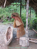 Male Yagua Carving Out a Canoe