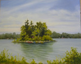 Potawatomi State Park, Door Co. Wi. plein air oil painting