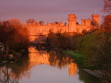 Warwick  Castle , at  the  crack  of  dawn.