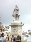 Statue  on  Brixham  Harbour  front  of  William , Prince  of  Orange.