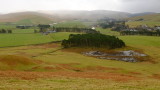 Looking  across  Crawford  from  high  up  on  the  slopes  of  Castle  Hill , 483m.