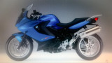 BMW F800  -  IN BEAUTIFUL  BLUE.