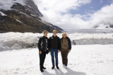 Fran, Carol and I on Athabasca Glacier