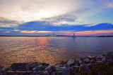 Sunset over Goose Island, R. I.